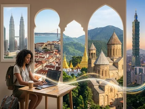 Meilleurs pays pour les nomades numériques en 2026 : visas, seuils de revenus, coût de la vie