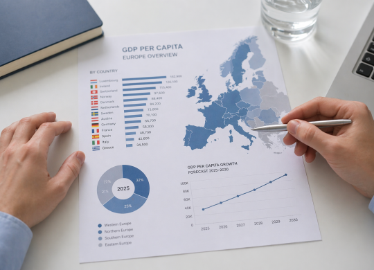 Europe's Richest Countries by 2030: Rankings, IMF Forecasts, and Income Gaps