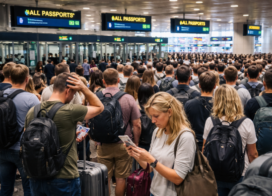 Нові правила в’їзду до ЄС паралізували аеропорти: пасажири чекають годинами